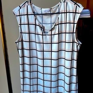 Calvin Klein Grid Tank - Pink, White, & Black